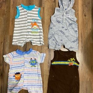 Bundle of 4 baby rompers